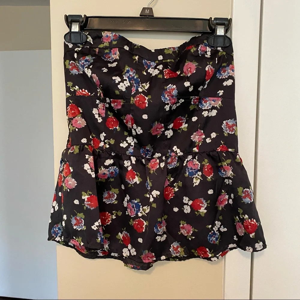 AMERICAN EAGLE OUTFITTERS | Strapless Printed Top - Picture 1 of 7